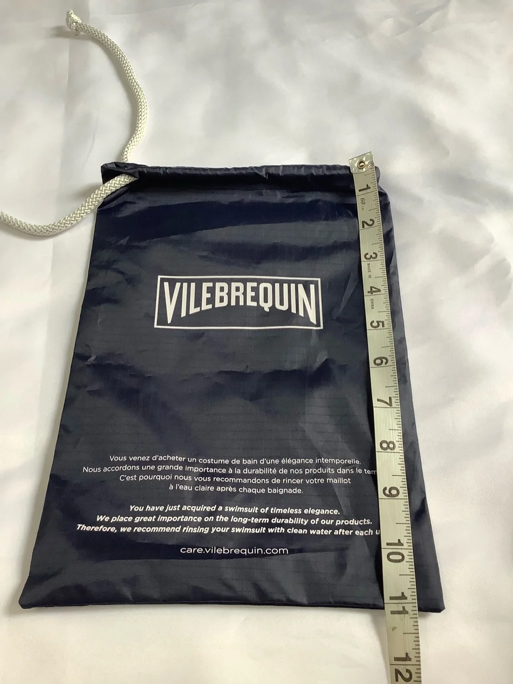 Vilebrequin Nylon Drawstring Dust Bag set of 2 8” x 11” (W832)